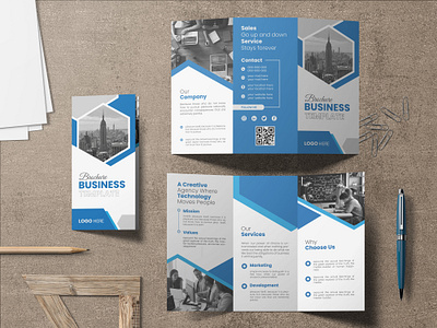 I will design trifold, bifold brochure, flyer, leaflet, postcard business catalog graphic design