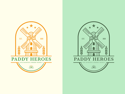Unveiling 'Paddy Heroes' logo aggro branding fan farmer graphic design light logo love minimal minimallogo modern paddy star ui