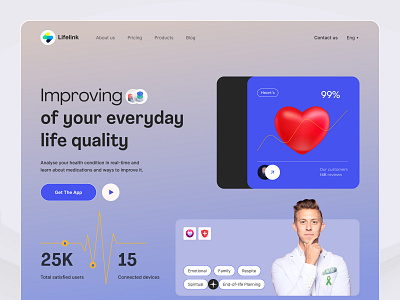 Health Care Website clinic clinic website doctor health health care home page hospital landing page medical medical startup modern patient science service website design