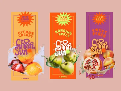 Capri Sun Rebrand branding design food and beverage food design foodmarketing graphic design illustration logo logo design typography vector