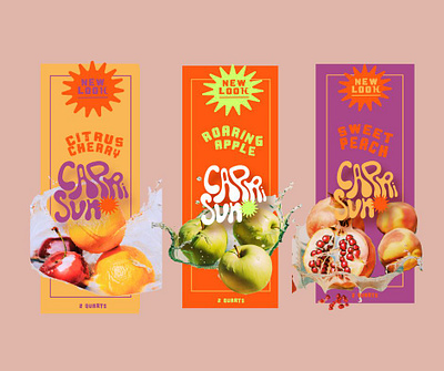 Capri Sun Rebrand branding design food and beverage food design foodmarketing graphic design illustration logo logo design typography vector