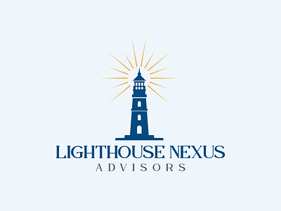 Lighthouse Nexus Advisors Logo branding design graphic design illustration lighthouse lighthouselogo logo vector