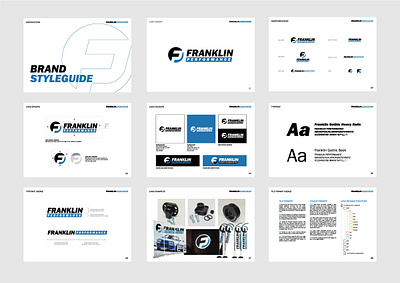 Franklin Performance brand guidelines branding graphic design logo