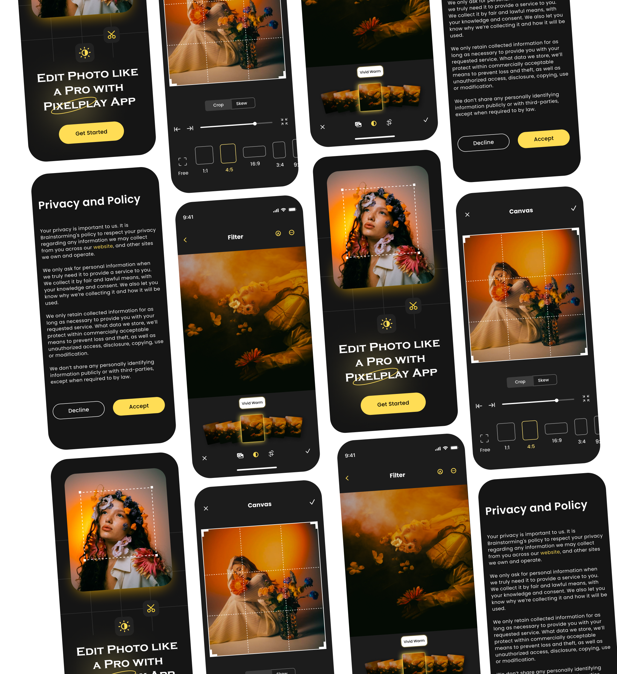 Photo Editing App UI designs, themes, templates and downloadable ...