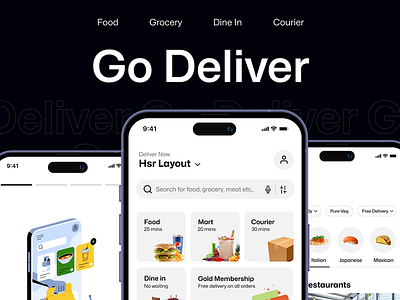 Go Deliver App UI/UX app apps branding deliver app design mobile app ui uiux user interface ux web design