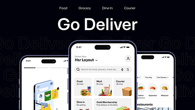 Go Deliver App UI/UX app apps branding deliver app design mobile app ui uiux user interface ux web design