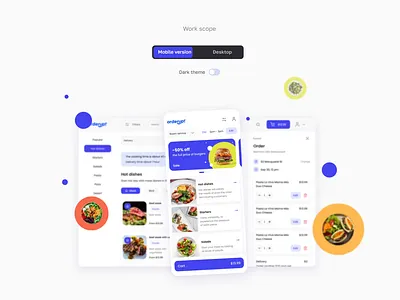 OrderUP App animation app design design ui uiux user interface ux