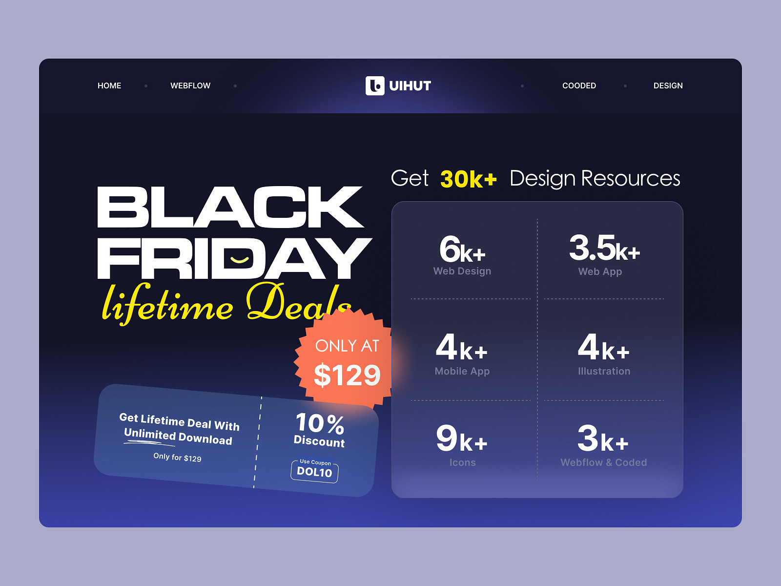 Black Friday Lifetime Deals by Keen Milan on Dribbble