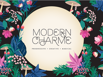 Branding Pack for "Modern Charme" design company branding graphic design identity logo