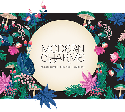 Branding Pack for "Modern Charme" design company branding graphic design identity logo