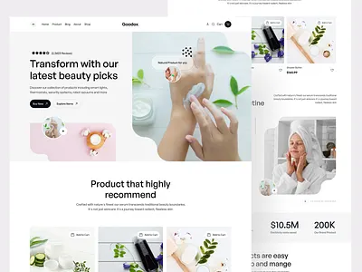 Beauty Picks E-commerce Website beauty picks business e com ecommerce ecommerce landing page ecommerce templete ecommerce website ecommerce website design landing minimal ecommerce design product design shopping templete design ui uiux design ux w web web design web resources