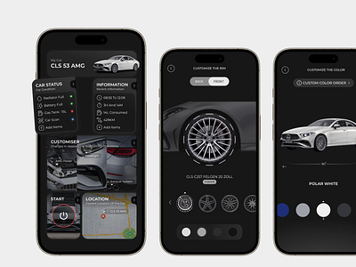 CAR PRO - Car management and customizer amg app application benz car cls color change customize customizer mercedes ui user interface ux