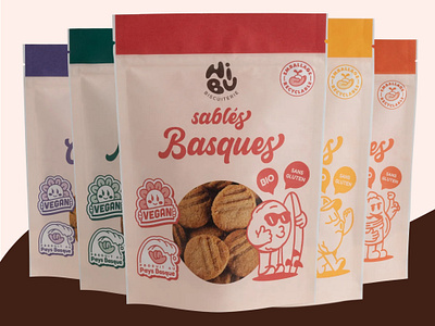 Biscuits Branding 🍪 adobe biscuits branding cartoon cute design doodle drawing funny illustration illustrator logo mascot mockup packaging stickers vector