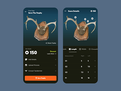 Design Concept for Trophy Hunting App