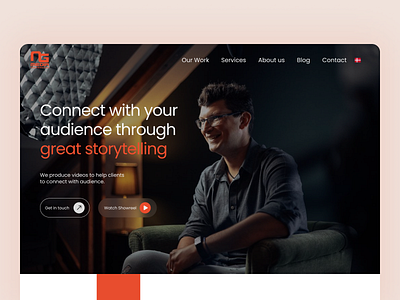 Landing Page redesign for NG Media, A Videography Agency branding design it company website landing page logo redesign ui ux vector web design webesite redesign website website design