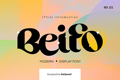 BEIFO - Modern - Display Font beifo modern display font clean display modern