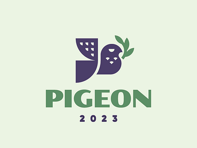 Pigeon branding concept dove logo pigeon