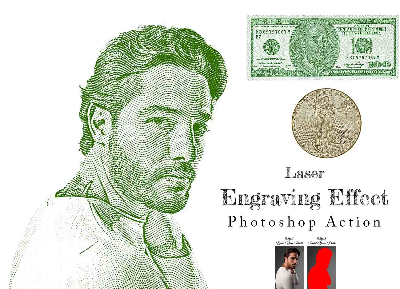 Laser Engraving Effect Action by AL AMIN on Dribbble