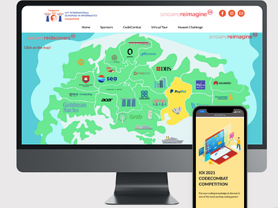 NUS | International Olympiad In Informatics Singapore design ui ux website