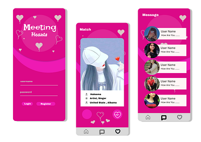 ❤️ Dating App animation branding graphic design ui