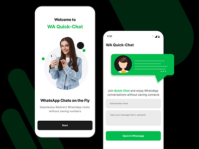 WA Quick-Chat app appdesign appdesigner behance dailyui designinspiration dribbble graphicdesign ui uidesign uiinspiration uitrends uiux uiuxdesign userexperience userinterfac ux uxdesign uxdesigner webdesigner
