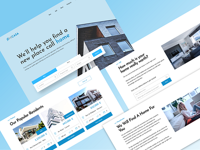 Real Estate Agency Landing Page home house real estate real estate agency