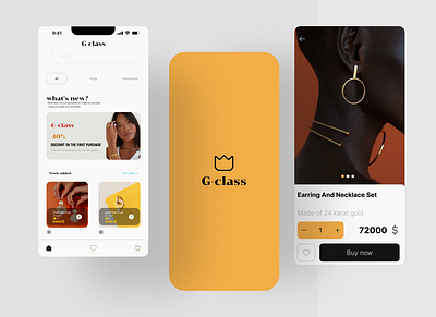 Jewelry app app branding design illustration logo ux