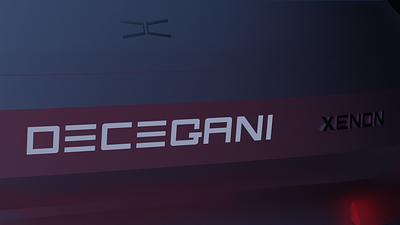 Car ddesign in Blender 3d: Decegani Xenon 3d 4 animation blender car decegani design door gr in logo modeling motion graphics sedan sport super xenon