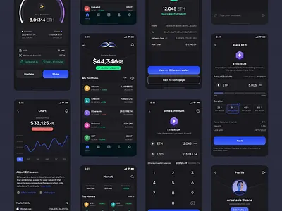 PXQ Exchange - Crypto Trading Mobile App app application bitcoin blockchain crypto app crypto currency crypto exchange crypto trading crypto wallet cryptocurrency ethereum finance mobile mobile app mobile design mobile ui stake staking trading ui