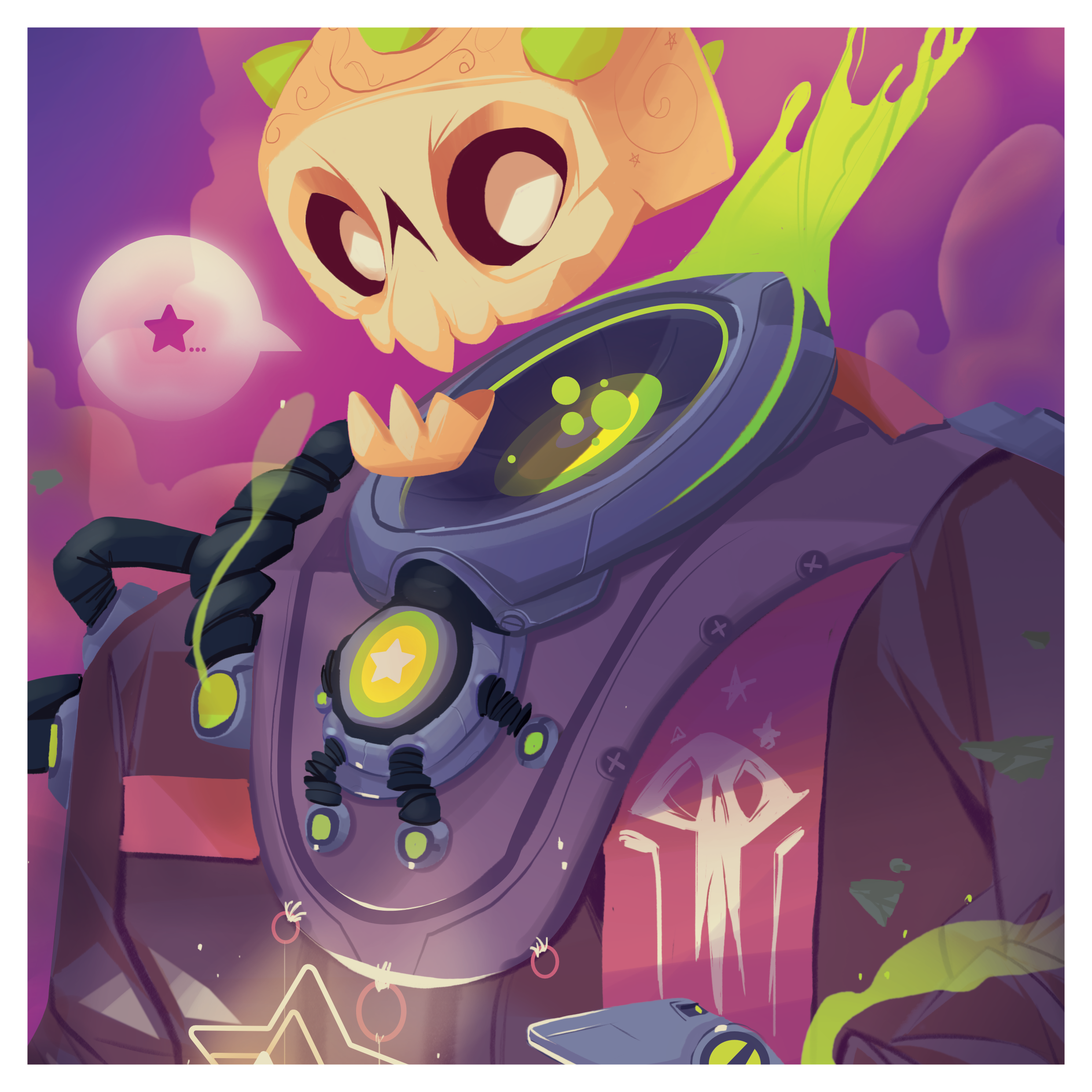 Offering of the Star snippet. cmyk comics digitalpainting illustration painting superspaceocto