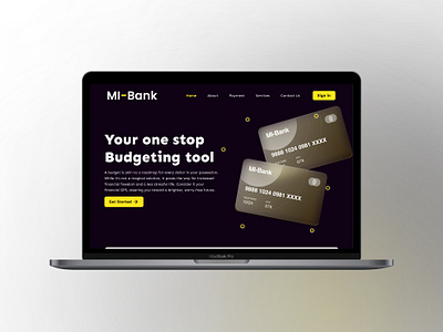 MI-Bank_Website Design app design graphic design ui uidesign