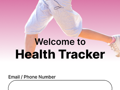 My Health Tracker app ui