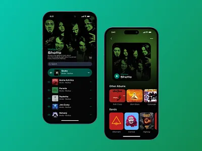 Music Player App - UI Design adobe xd app ui app ui design design figma mobile app design ui ui design uiux design user interface design
