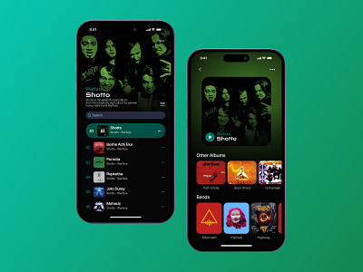 Music Player App - UI Design adobe xd app ui app ui design design figma mobile app design ui ui design uiux design user interface design