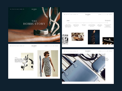 Hobbs London - Digital Brand Book Site art direction branding design fashion design fashion website graphic design layout trendy website ui web design