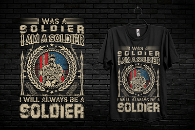 Veteran T-shirt Design army best design custom custom t shirt design design graphic design illustration military t shirt t shirt design usa veteran veteran t shirt design