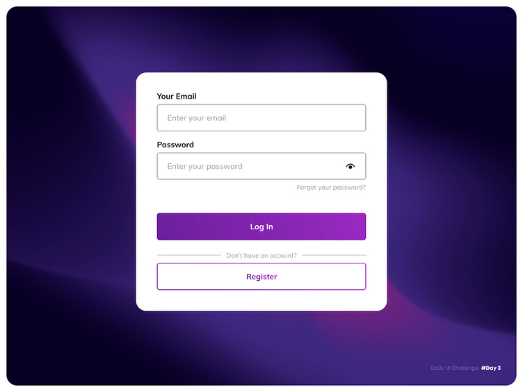 Login Screen Design by Kristina Papakina on Dribbble