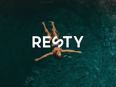 Resty - Branding brand design branding custom font custom typography graphic design logo