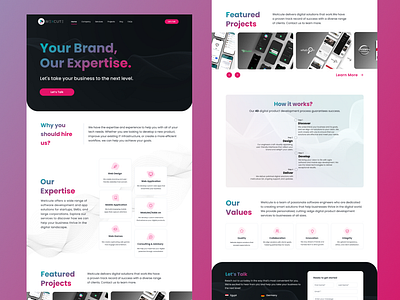 WeXcute Site Redesign digital products solutions ui website