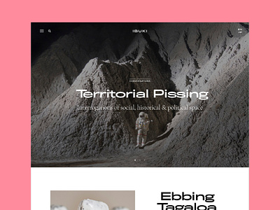 Ibuki - Website art website branding layout magazine magazine website ui web web design