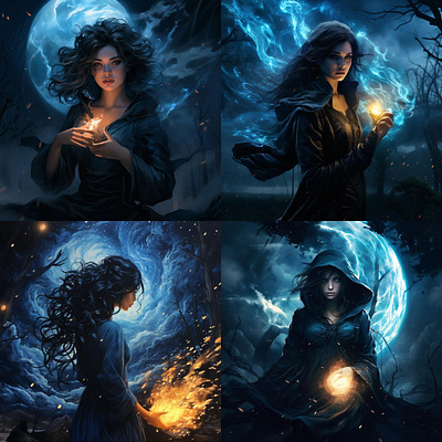 Illustrations for the novel 'Queen of the midnight kingdom' ai digital art
