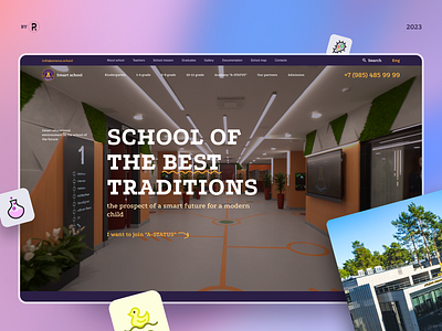 Website for "A-STATUS" Full Service Smart School animation branding design icons ui web website