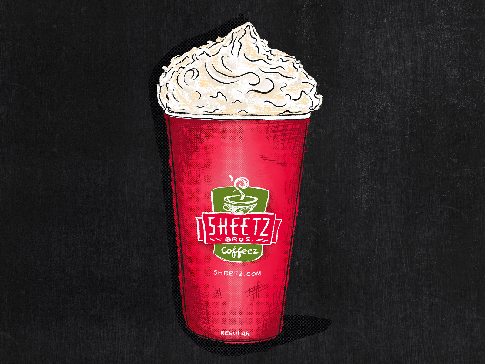 Sheetz Coffee Illustration by Jen Borror Hoot Design Studio on Dribbble