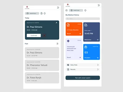 Health Notification hub analytics dashboard dashbord design notification ui