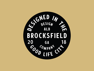 Brocksfield Design Company badge design badge inspiration brand branding circle badge graphic design illustration logo logo design manhole outdoor inspired pothole