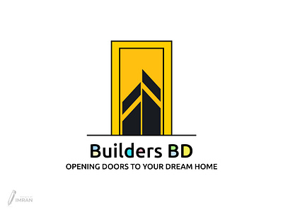Builders BD - Logo Design(Unused) app logo brand identity branding building creative logo design gradient logo graphic design icon illustration logo minimal logo modern logo realestate