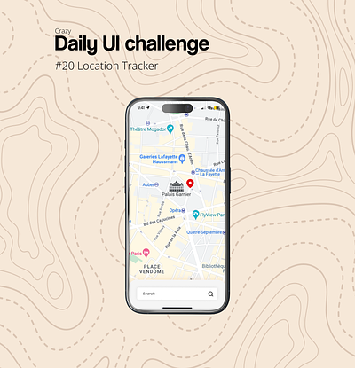 Daily UI Challenge #20 Location Tracker daily ui daily ui challenge location tracker ui ux