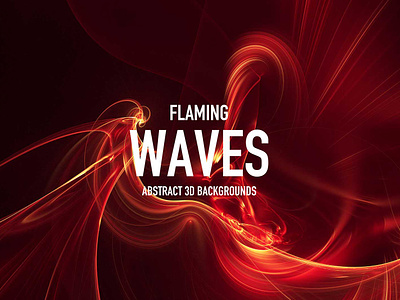 Flaming Wave 3D Backgrounds 3d 3d render abstract backdrop background curve dynamic fantastic fantasy flame flowing futuristic illustration red red background smoke technology wallpaper wave waves
