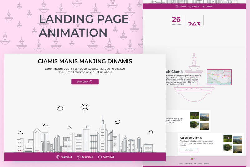 City website - Landing page animation by Rizal Maidan on Dribbble