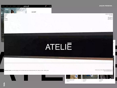 Ateliê - E-commerce 3d brand branding clean design e commerce fashion interface ui ux web web design